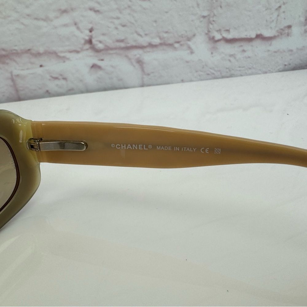 Chanel 5094 C837 Brown Beige 53mm Gradient CC'S Sunglasses ITALIAN QUILTING - Picture 11 of 13